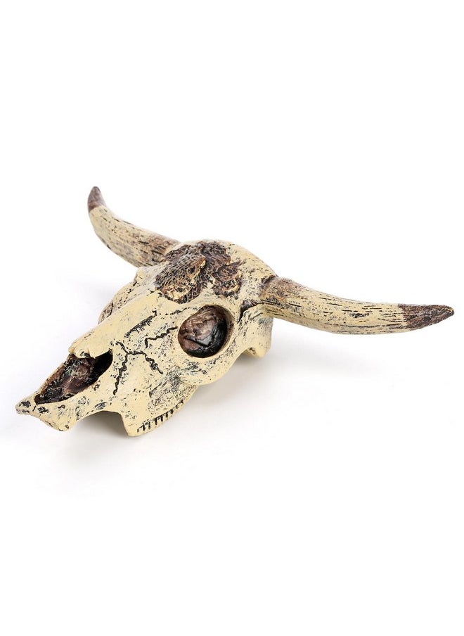 Frcctre Frcctre 3 Pack Cattle Skull Aquarium Decoration, Resin Fish Tank Cattle Skull Ornaments, Fish Turtle Hidden Reptiles Hideouts Decorations Animal Skull Decor Cave Landscape  - Image 3