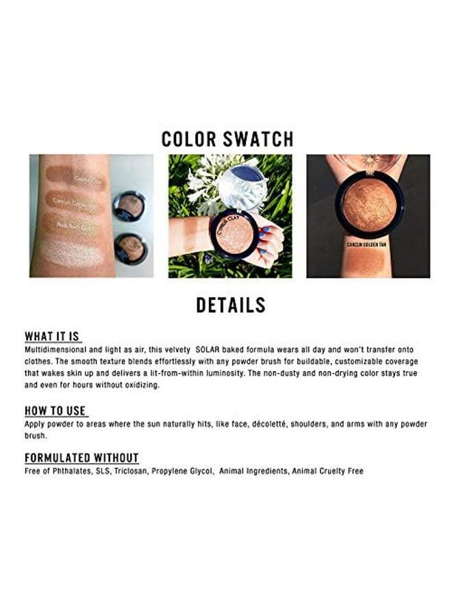 J.Cat Beauty Golden Soleil Baked Bronzer - Cancun Golden Tan - Image 4