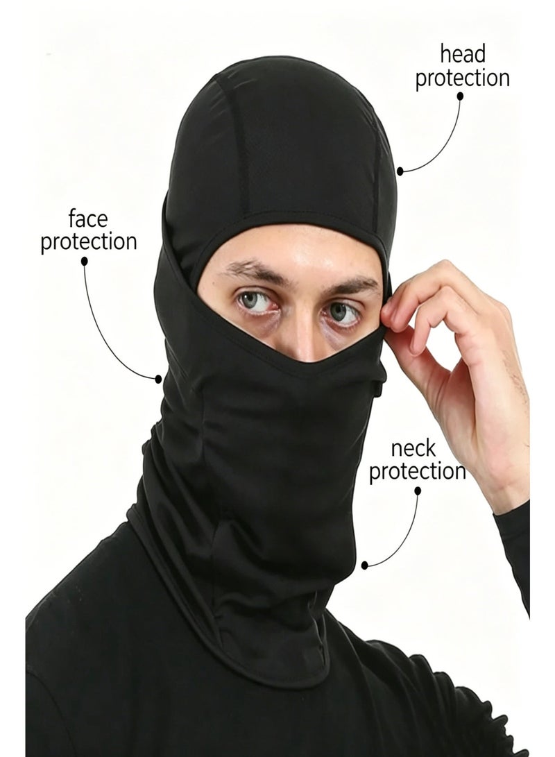 Breathable Full Face Mask for Skiing, Motorcycle, Running, and UV Protection – Lightweight & Durable - Image 3