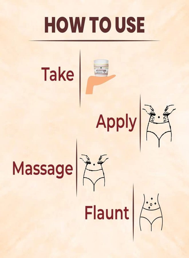 Sabates, Anti Stretch Marks Cream | Uneven Skin Tone| Stretch Marks & Moisturizing Cream, Stretch mark remover for Stomach, thighs & all body parts/Stretch Marks Removal Cream - Image 4