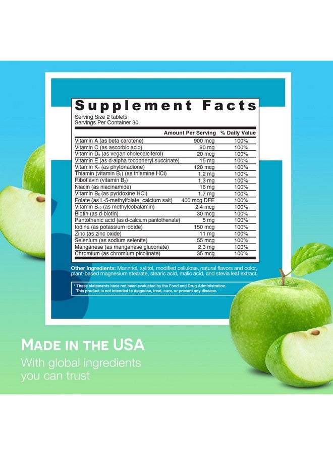 EZ Melts Dissolvable Multivitamin Without Iron, 18 Vitamins & Minerals Including Vitamin A, Biotin, Vitamin B12, Vitamin C, Vitamin D3, Zinc and More, Sugar-Free, 1-Month Supply - Image 2