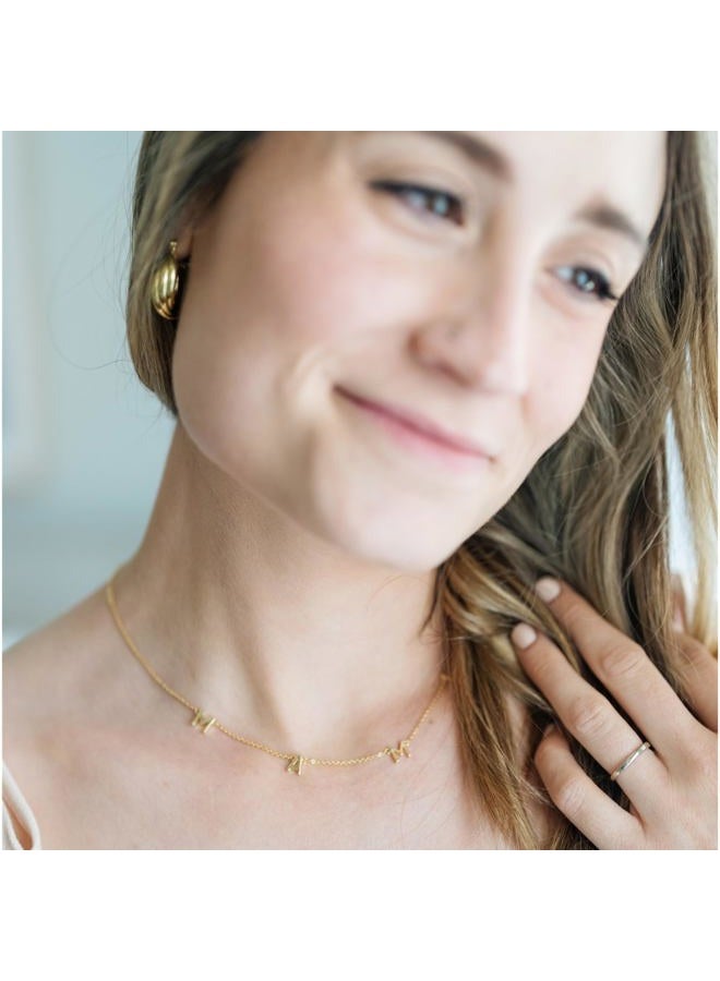 Benevolence LA Gold Mama Necklace Dainty Necklace, Necklaces For Women, Gifts for Mom, 14k Necklace, Mom Gifts from Son or Daughter | Designed in California - Image 3