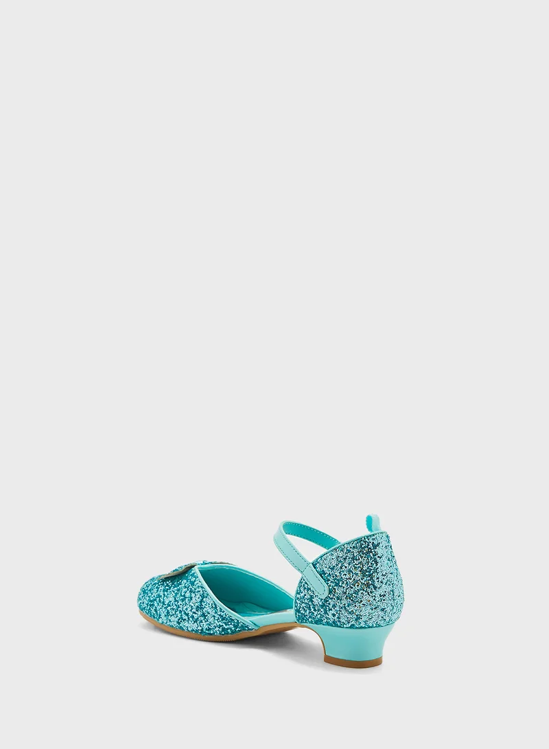 H&M Kids Glittery Velcro Ballerinas