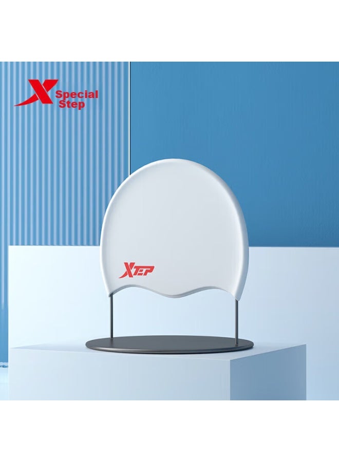 Xtep Silicone Swim Cap For Men And Women, Comfortable Waterproof Adult Swimming Cap, Solid Color High-elastic Professional Training - Image 5