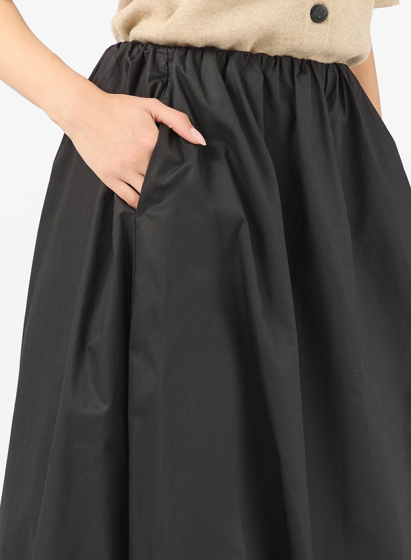 فيرو مودا تنورة بخصر متوسط بتصميم بالون - Image 4