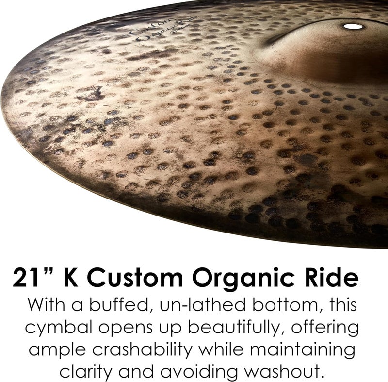 Zildjian K Custom 21" Organic Ride Cymbal - Image 3