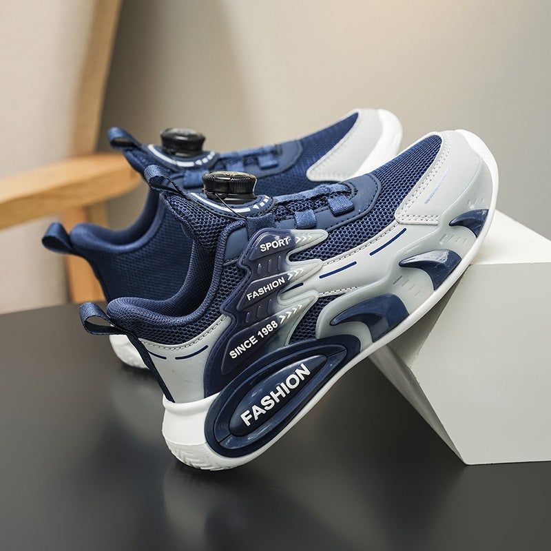 Mesh Sneakers Lightweight Flexible Sole Walking Shoes For Kids Indoor And Outdoor Activities - Image 1