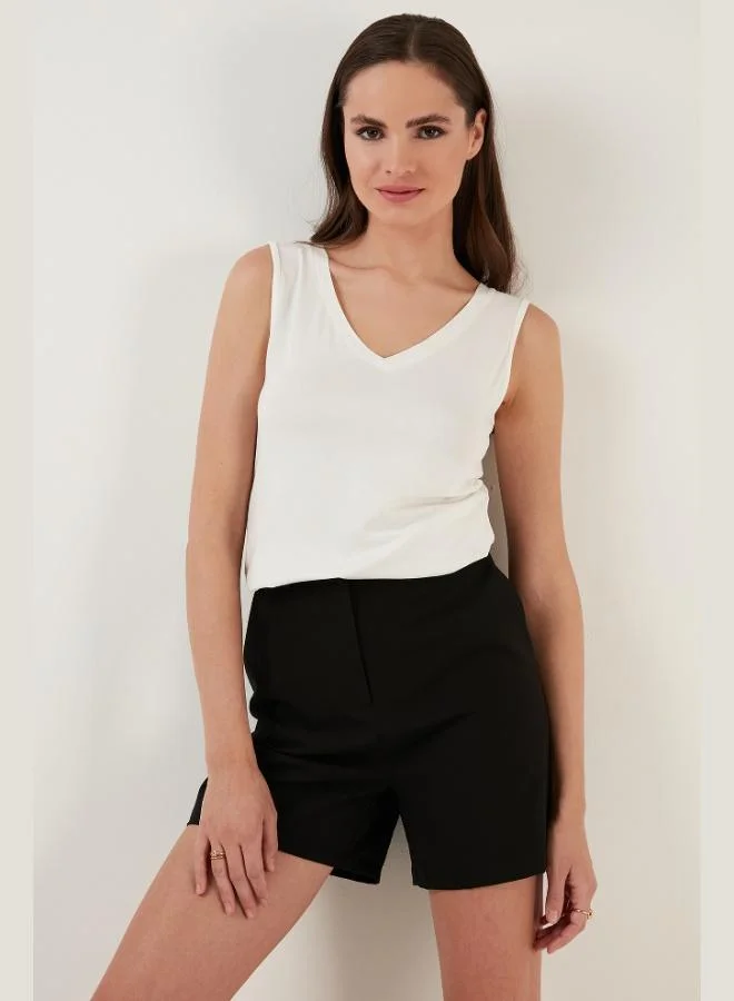 Lela Lela Slim Fit V-Neck Thick Strap 2-Pack Blouse Women's Blouse 5864384S2