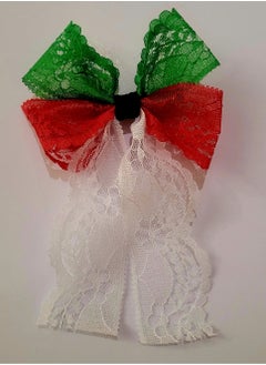 Daddy's Angel UAE National UAE National Day Dress For Kids Girls Tutu Skirt, T-shirt and a hair accessory, 3 pieces set In UAE Flag Colors  - Image 4