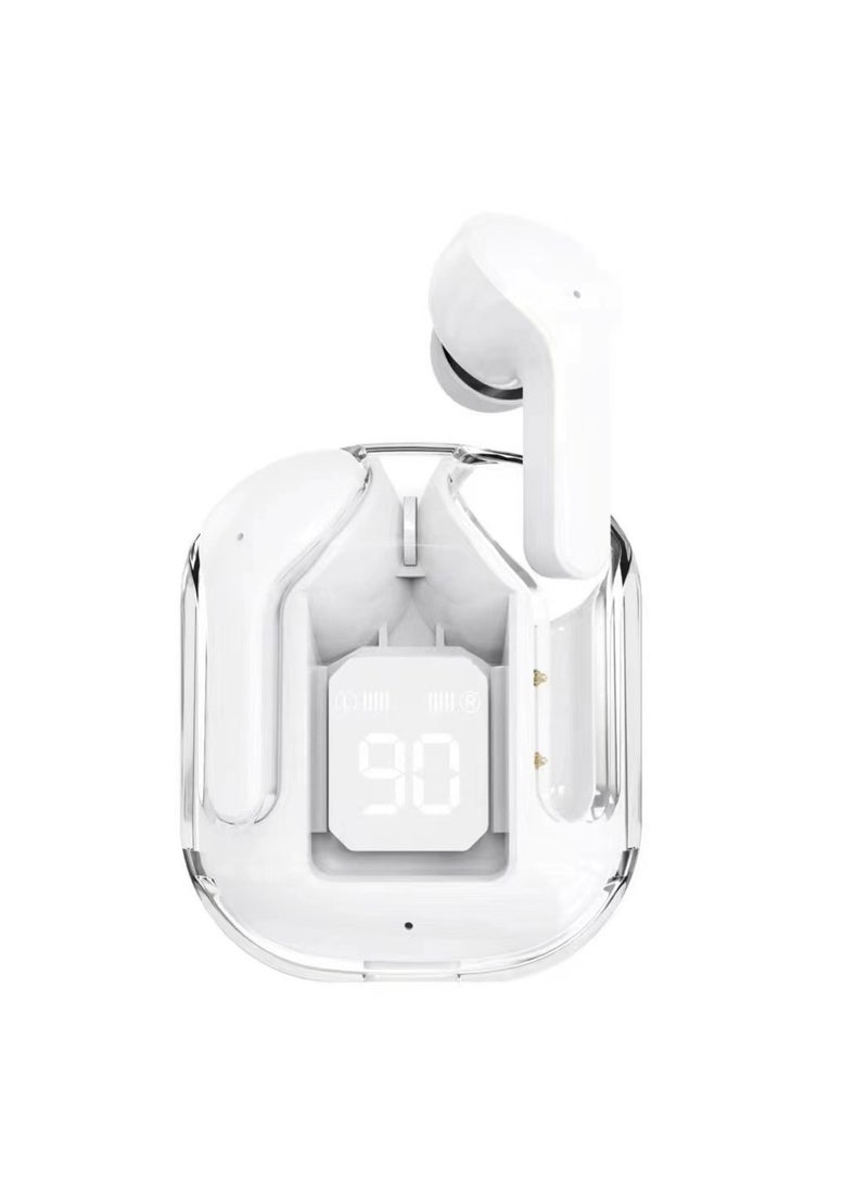 Generic Wireless Earbuds Bluetooth 5.3 Earbuds Bilateral Stereo Earbuds In Ear Earbuds Sports Wireless Bluetooth Earbuds Suitable for Office Phones, etc. (White)  - Image 1