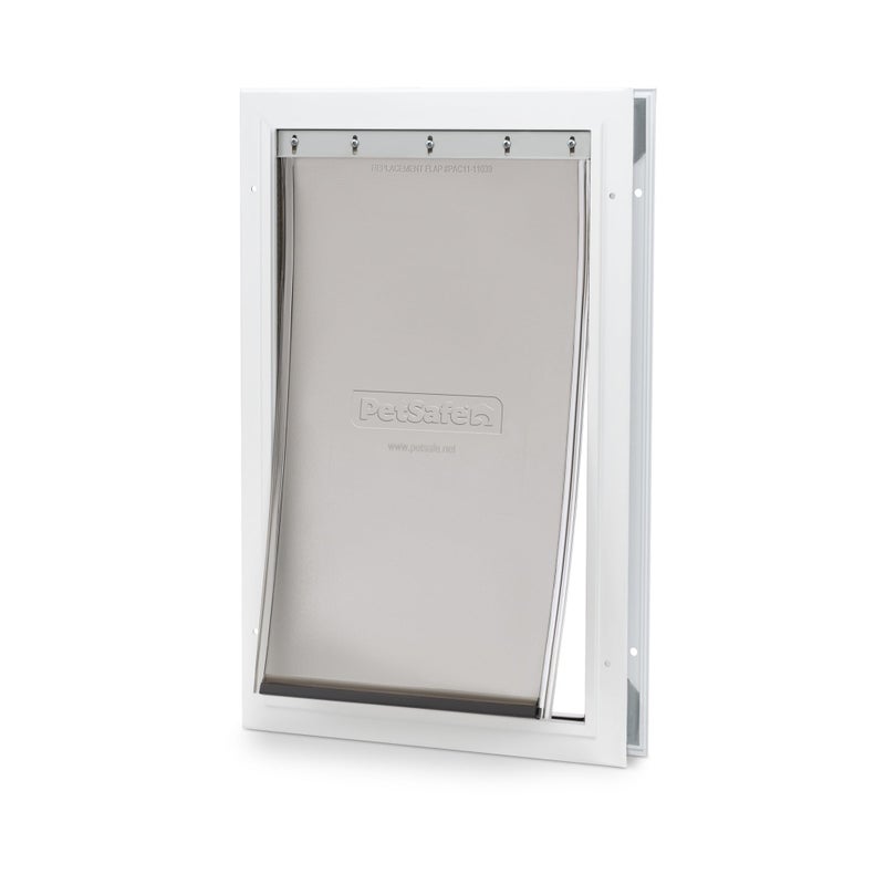 PetSafe Freedom Aluminum Pet Door - Easy Installation Heavy Duty Dog & Cat Door with Magnetic Tinted Flap - Long-Lasting Pet-Friendly Design - Large - for Dogs Up to 100 lb - Image 1