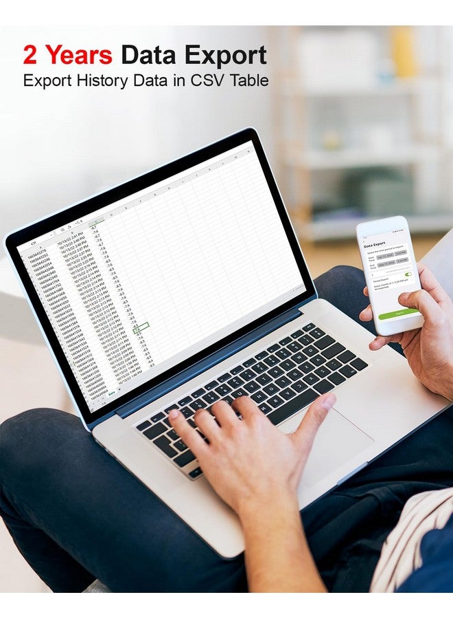 Mocreo WiFi Freezer Thermometer Alarm with Digital Monitor Hub, App and Email Alerts, 2-Year Data Export, 2 Remote Temperature Sensors for Refrigerator, Fridge, Freezer - Image 5