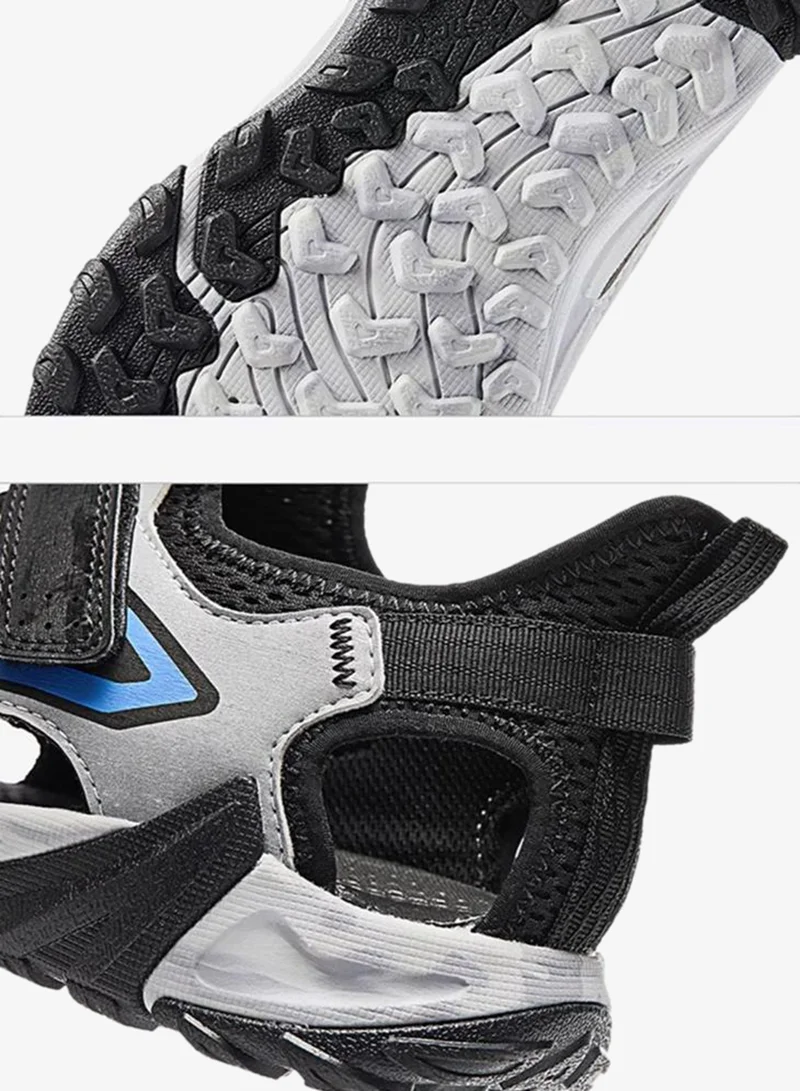 Anta Black/Silver Kids Summer Boys’ Aqua Sandals for Men | Best Price UAE