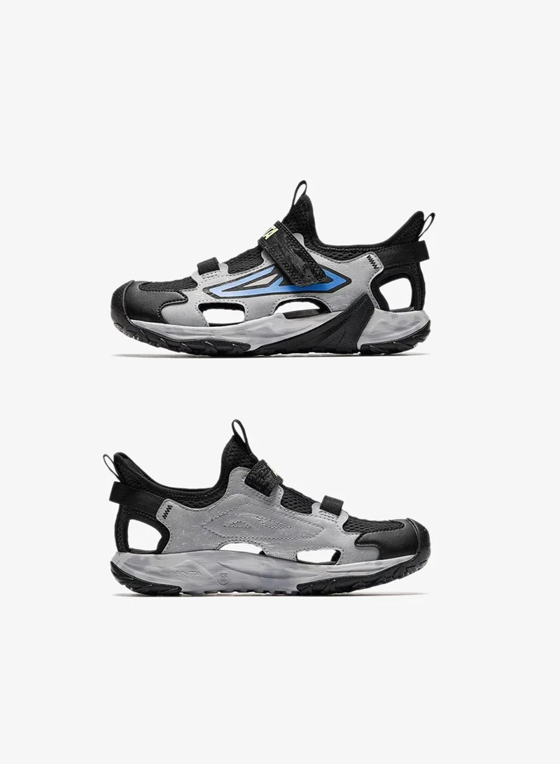 Anta Black/Silver Kids Summer Boys’ Aqua Sandals for Men | Best Price UAE