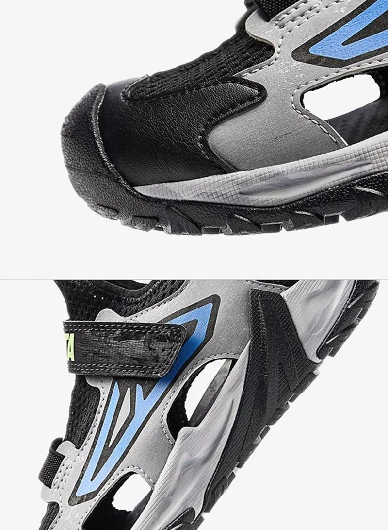 Anta Black/Silver Kids Summer Boys’ Aqua Sandals for Men | Best Price UAE