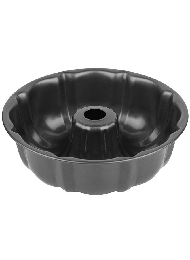 9.5" Non-stick Cake Pan, Heavy Duty Carbon Steel Fluted Tube Round Baking Pan,Buntz Pound Cake Pan Mold,Tube Bakeware,Baking Mold for Jello,Gelatin,Chocoflan,Flan - Image 1