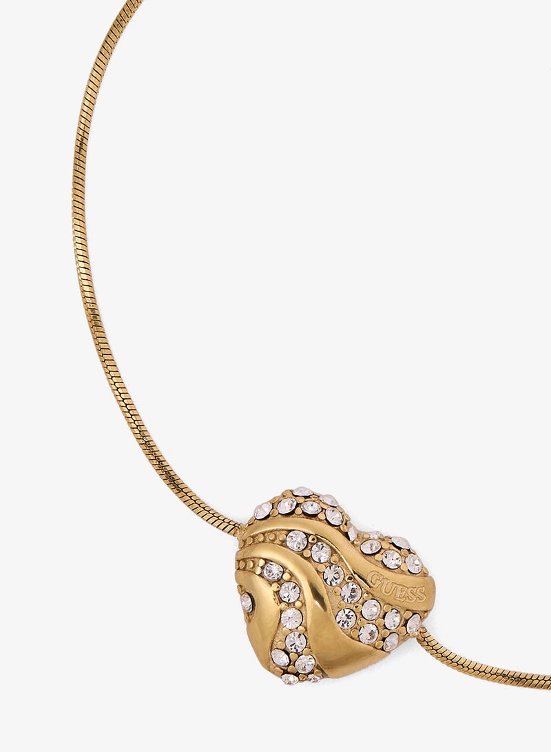 GUESS Heart Waves Snake Chain Bracelet - Image 2