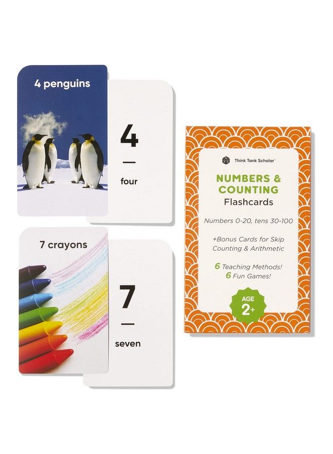 Think Tank Scholar Numbers Flash Cards For Toddlers Counting Flashcards For Kids Ages 48 Years Old Numbers 0100, Learn Numbers, Learn Numerical Order, Learn To Count Math Practice Real Pictures  - Image 1