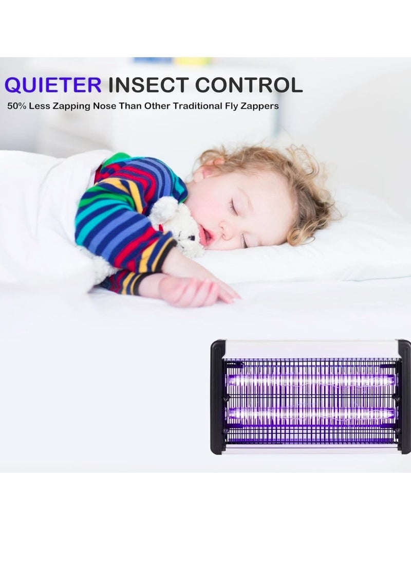 eBasket UV Mosquito and Fly Zapper Flying Insect Killer - Powerful Insect and Mosquito Killer for Home, Garden and Restaurant Use - Image 5