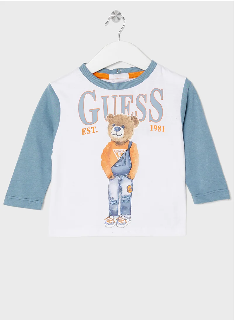 GUESS Kids Printed T-Shirt & Knit Denim Set