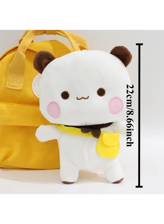 White Bear Plush Hoodie Crossbody Bag Soft Teddy Cute Stuffed Animal For Holiday - Image 2