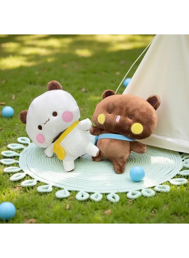 White Bear Plush Hoodie Crossbody Bag Soft Teddy Cute Stuffed Animal For Holiday - Image 1