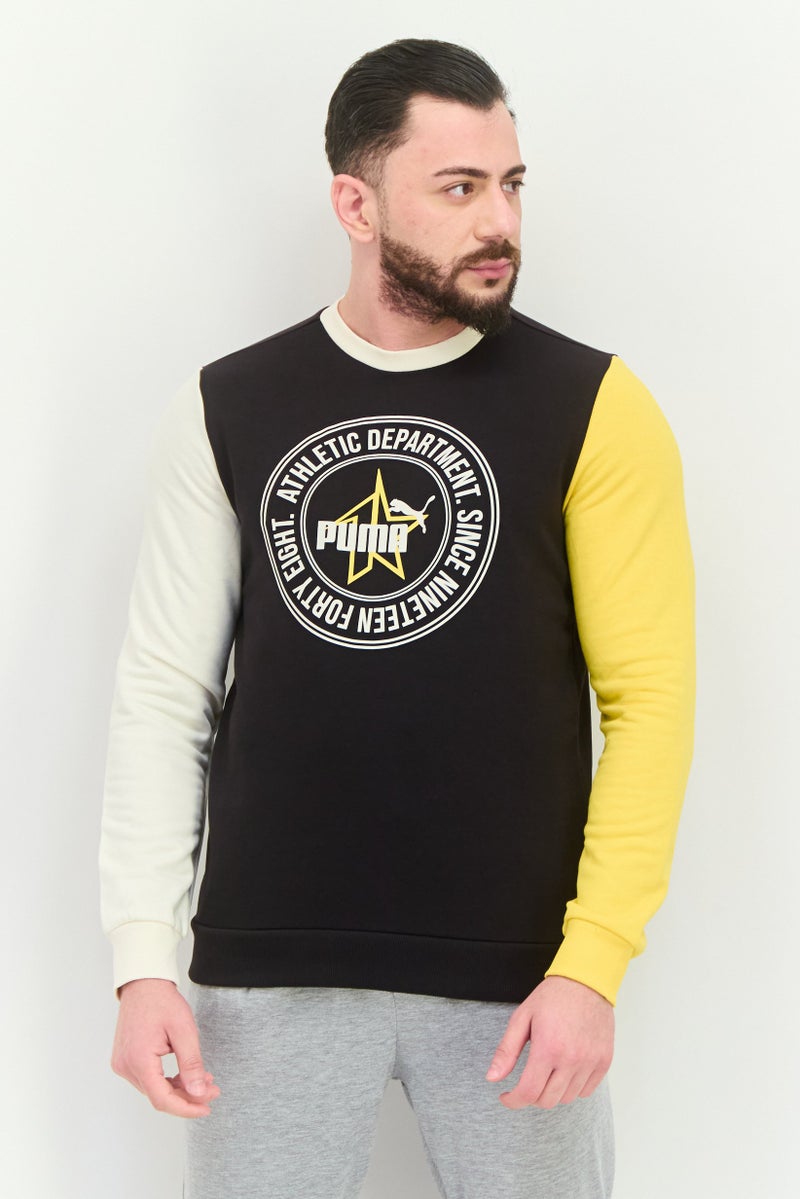 PUMA Men Regular Fit Long Sleeves Training Sweatshirt, Multicolor  - Image 1