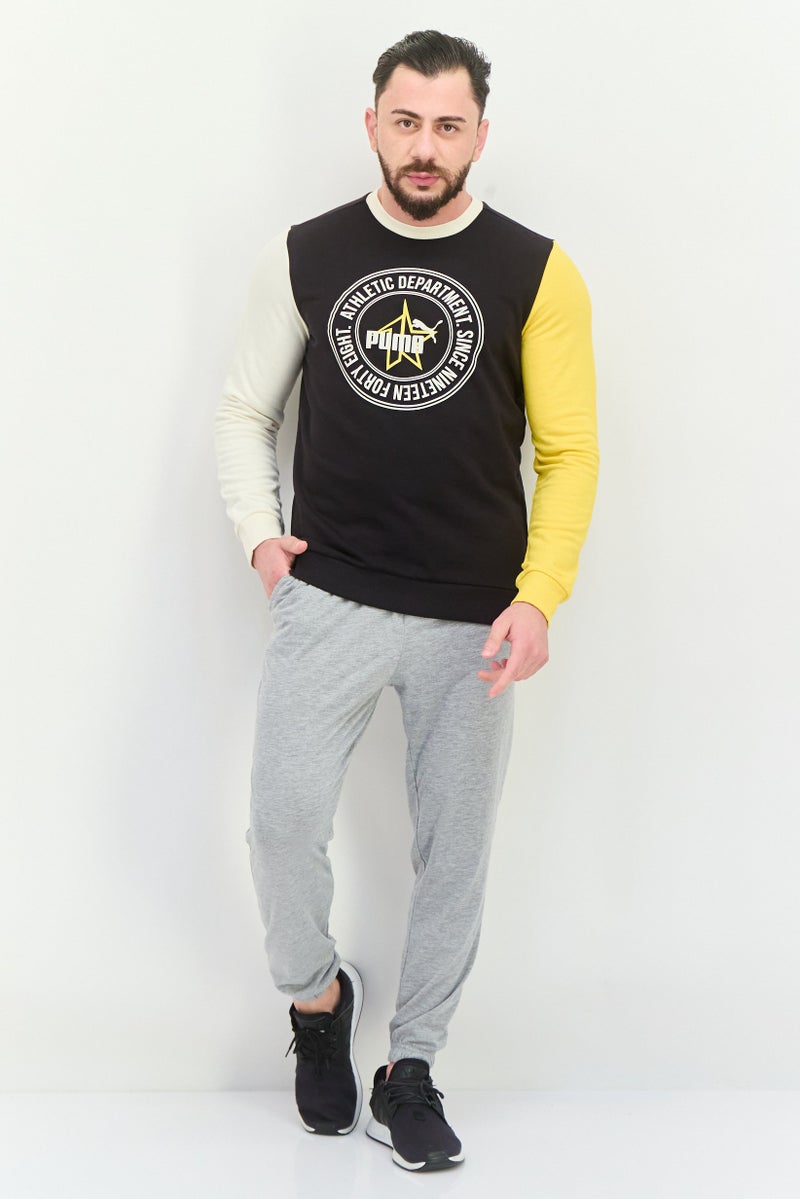 PUMA Men Regular Fit Long Sleeves Training Sweatshirt, Multicolor  - Image 3