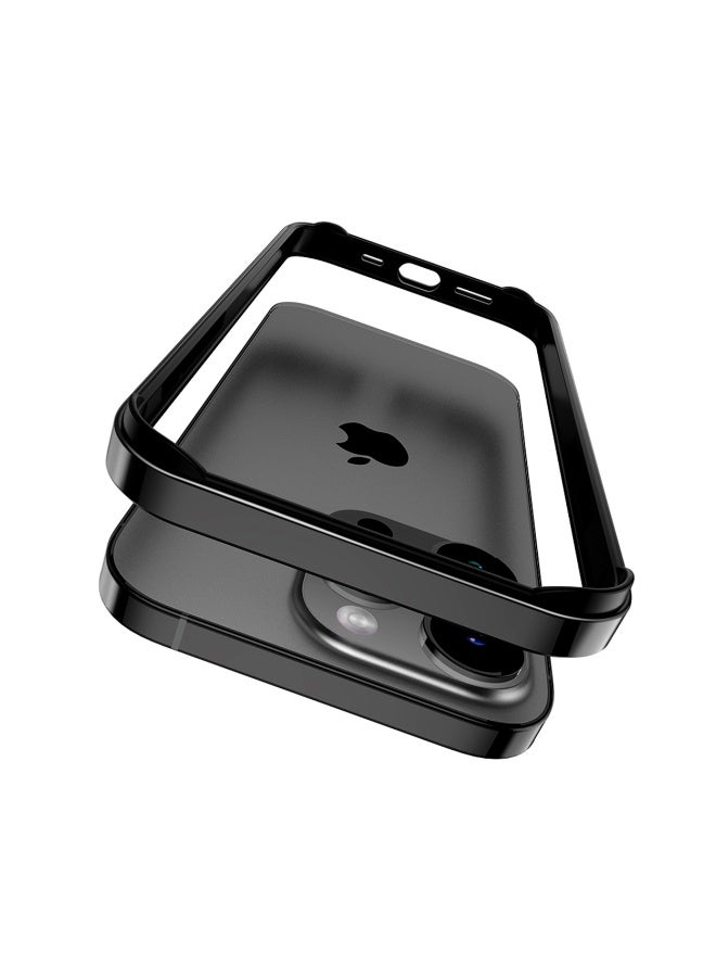 DRIP 📱💎✨Metal Frame Armor Case for iPhone 16 (Black) 🖤 🛡️ Shockproof Aluminum Frame 💥 + Soft TPU Inner Cushion 💫 | 360° Full Protection | MagSafe Compatible 🧲 | Anti-Scratch ✨ | Slim Metallic Design ⚙️ | Luxury Durable Armor 2025 🚀 - Image 4