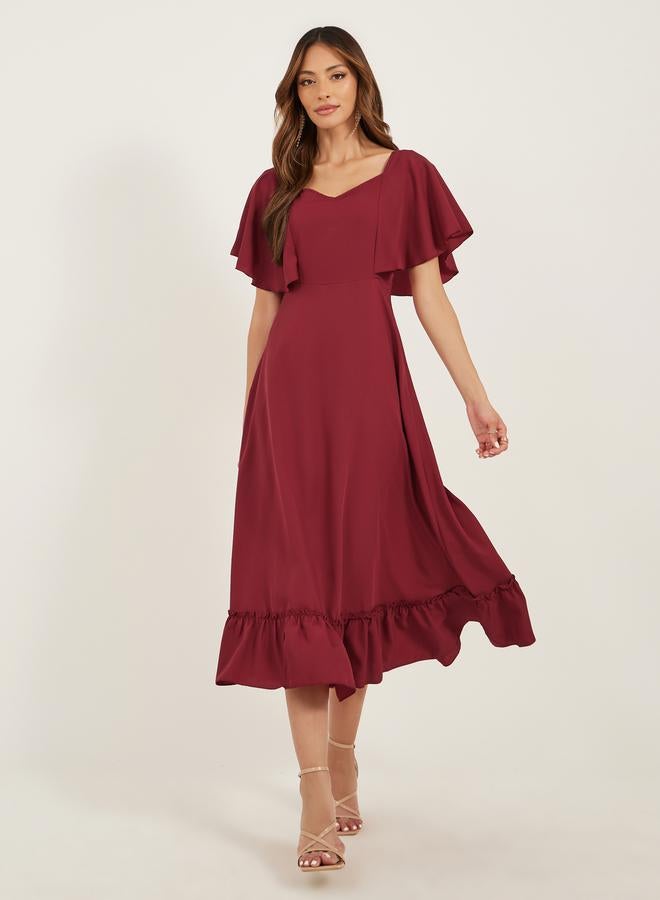 Styli Ruffled A-Line Dress - Image 2