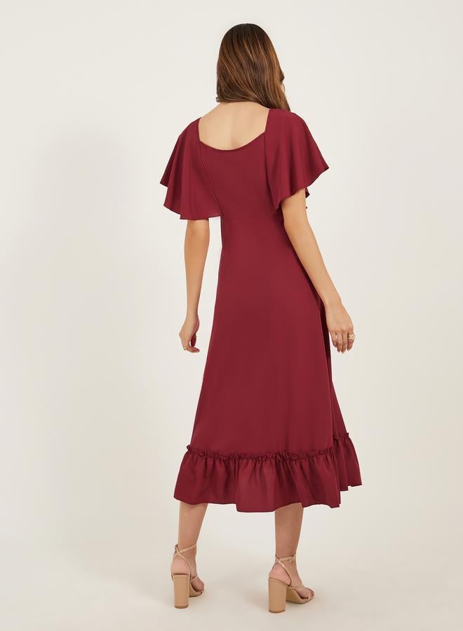 Styli Ruffled A-Line Dress - Image 5