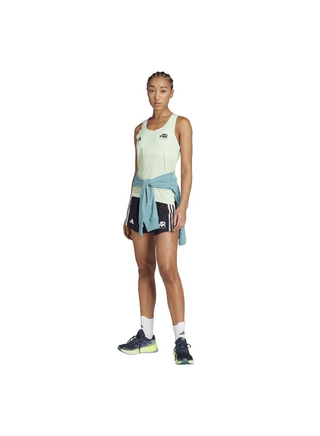 Adidas Otr Ar Singl W Green Running Shirts For Women 2XS - Image 5