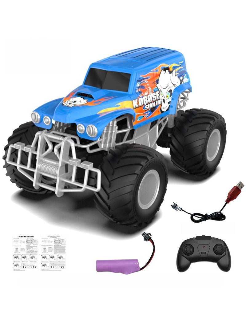 JJRIC 2.4G Rmote Control Off-Road Climbing Car Graffiti Monster Pickup Truck Model Remote Control Car Children's Toy - Image 1