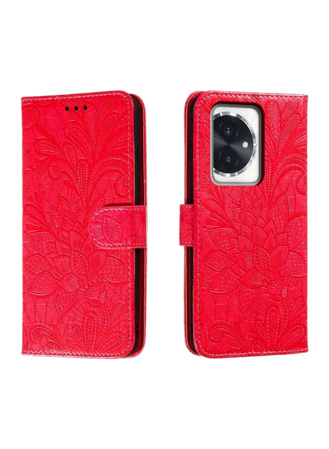 Zaboon Case For Honor 100 Lace Flower Embossing Flip Leather Phone Case - Image 1