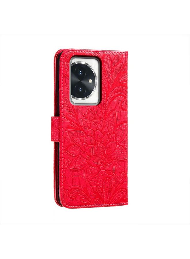 Zaboon Case For Honor 100 Lace Flower Embossing Flip Leather Phone Case - Image 4