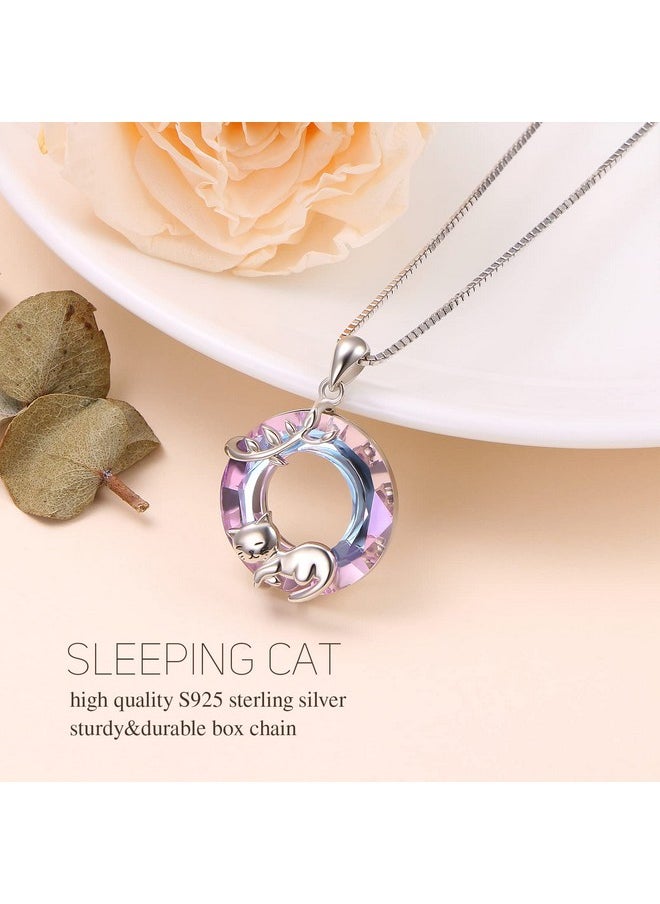 Cat Pendant Necklace 925 Sterling Silver Purple Jewelry Gifts For Women Cat Lovers - pzsku/Z64B2ACAB1A1389C16FFDZ/45/_/1714989706/5fcfa48c-7d26-4602-8d98-4a095a48f90b