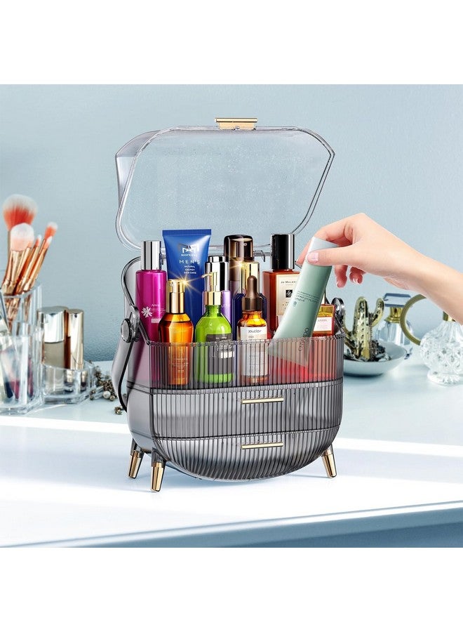 واقف منظم مكياج من واقف، منظم مستحضرات تجميل أنيق للعناية بالبشرة، هدية مثالية لصديقات الفتيات، رائع لصندوق التخزين، حامل سلة الأدراج، رف تخزين الحمام - Image 2