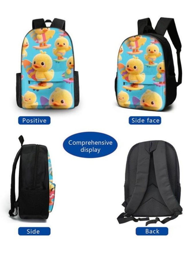 Bright Li Fire Fashion is unlimited! Cartoon bag three-piece set, suitable for a variety of scenes for students and teenagers (available for students, children, friends on outings, mountain climbing, school, etc.) - 5 - Image 3