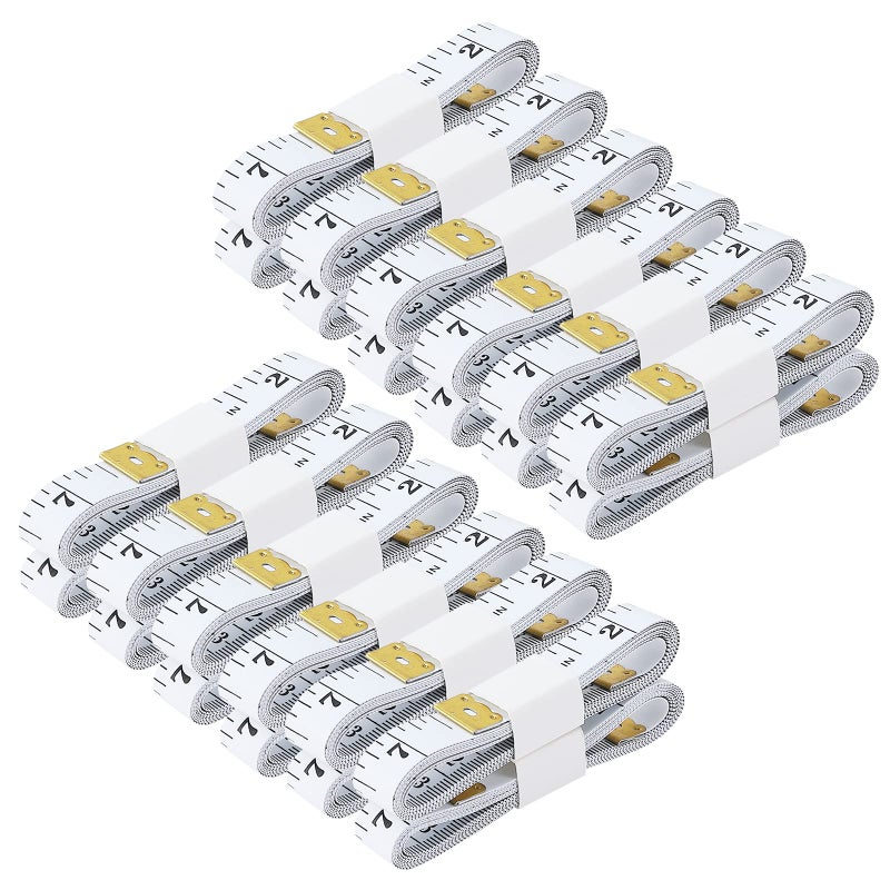 Soft Tape Measure 24 Pack Measuring Tape Bulk for Body Sewing Tailor Cloth Vinyl Measurement Craft Supplies150cm60inch Accurate Soft Double Scale RulerWhite
