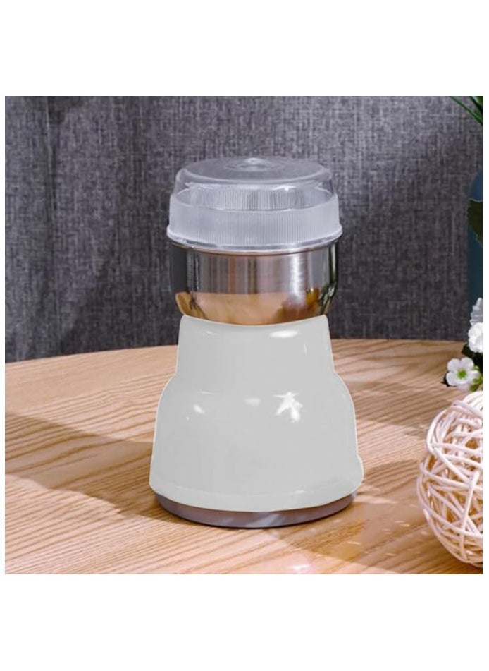 Generic City Grinder Stainless Steel Grinder with High-Speed ​​Copper Motor for Effortless Grinding of Spices, Condiments and Coffee with One-Touch Precision, 180 Watt, 1500 RPM, White, HMA 102  - Image 1