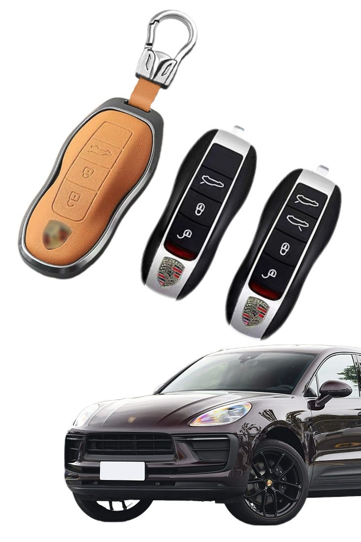 Key protector, suitable for Porsche key protector, perfectly wraps car keys, high-end, wear-resistant. - Image 1