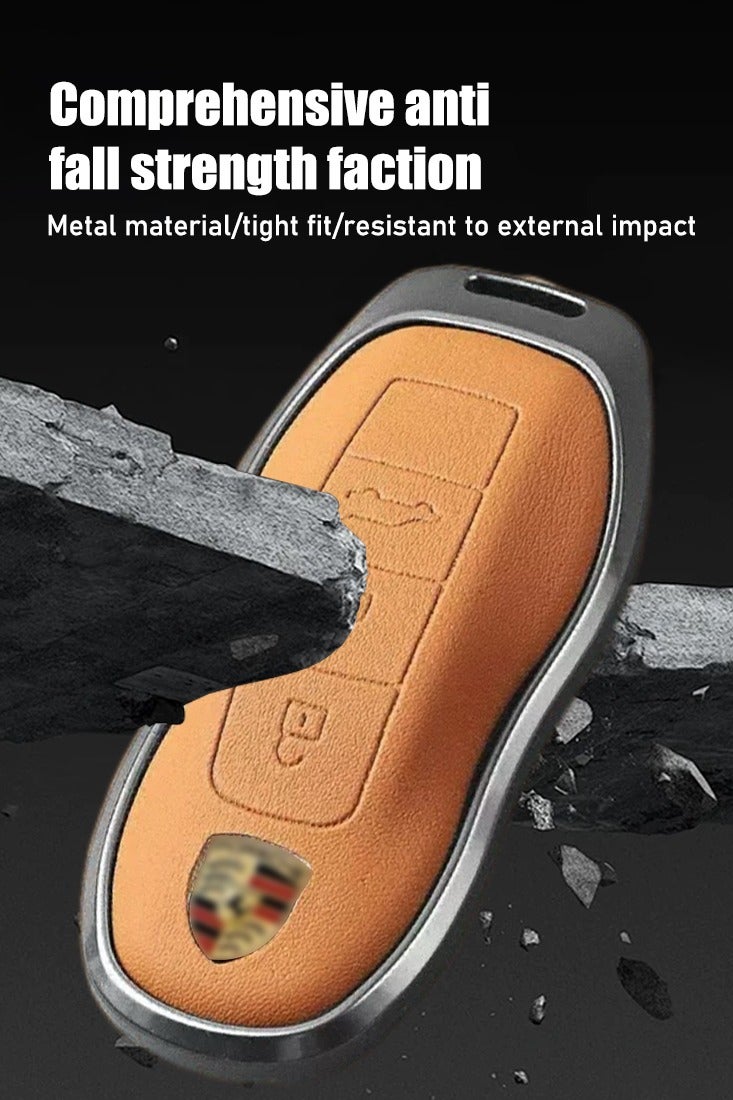 Key protector, suitable for Porsche key protector, perfectly wraps car keys, high-end, wear-resistant. - Image 4
