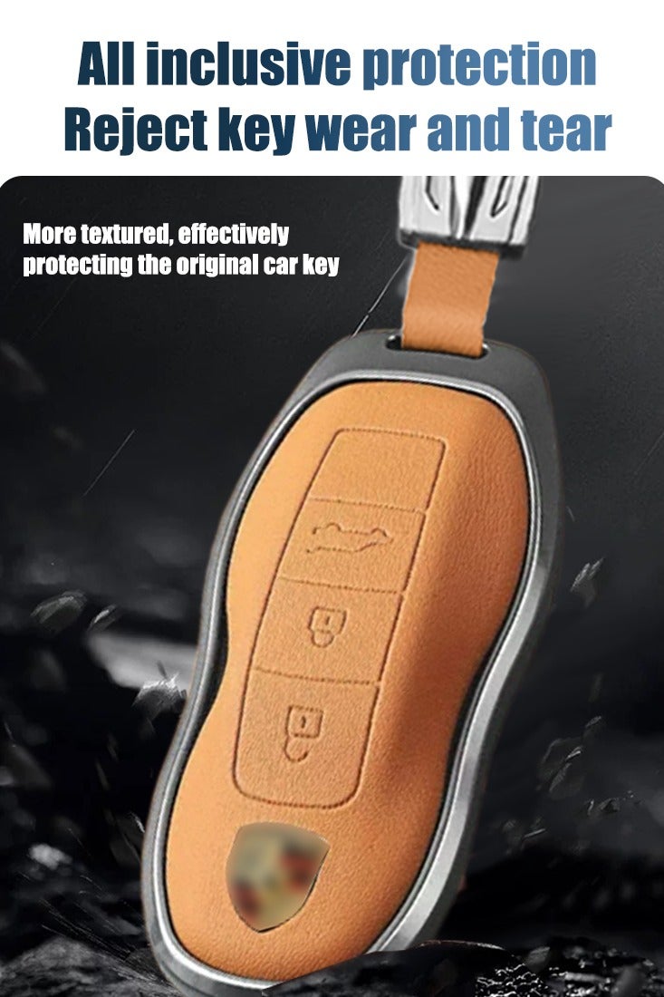 Key protector, suitable for Porsche key protector, perfectly wraps car keys, high-end, wear-resistant. - Image 5