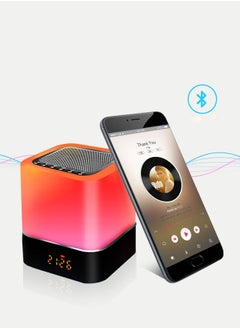 General LED Seven Color Light Portable Bluetooth Speaker - USB Night Light Alarm Clock Pat Light Wireless Bluetooth Speaker  - Image 4