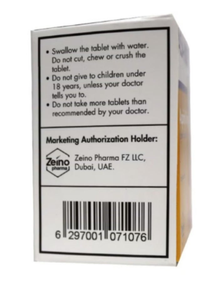 Zeino Pharma Asa-Kor Aspirin 75 mg, 30 Enteric Coated Tablets  - Image 2