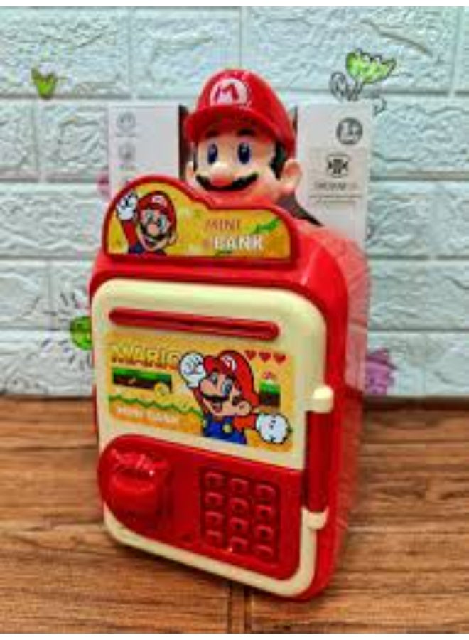 سوبر ماريو حصالة سوبر ماريو الإلكترونية للأطفال – تصميم ممتع بكلمة مرور، إضاءة وصوت تفاعلي، تعليم الادخار بطريقة ذكية - Image 3