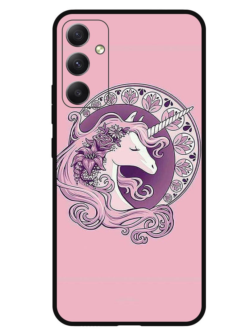 Theodor Protective Case Anti Scratch Shock Proof Bumper Cover For Samsung Galaxy A05s Pink Unicorn - Image 1