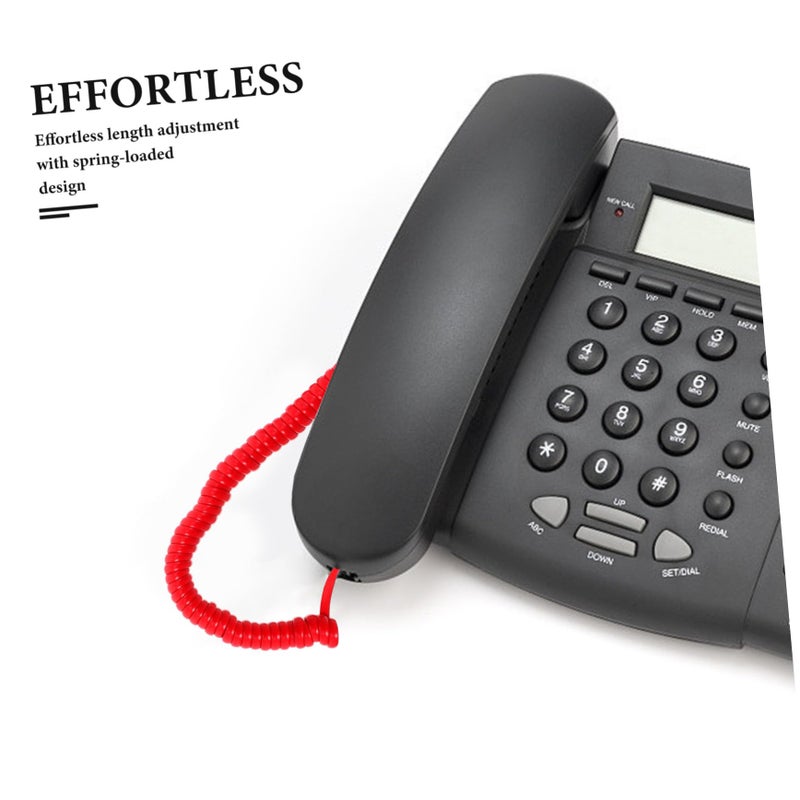 Durable Coiled Telephone Cord For Landline Phones Long Coil Installation Accessories - Image 4