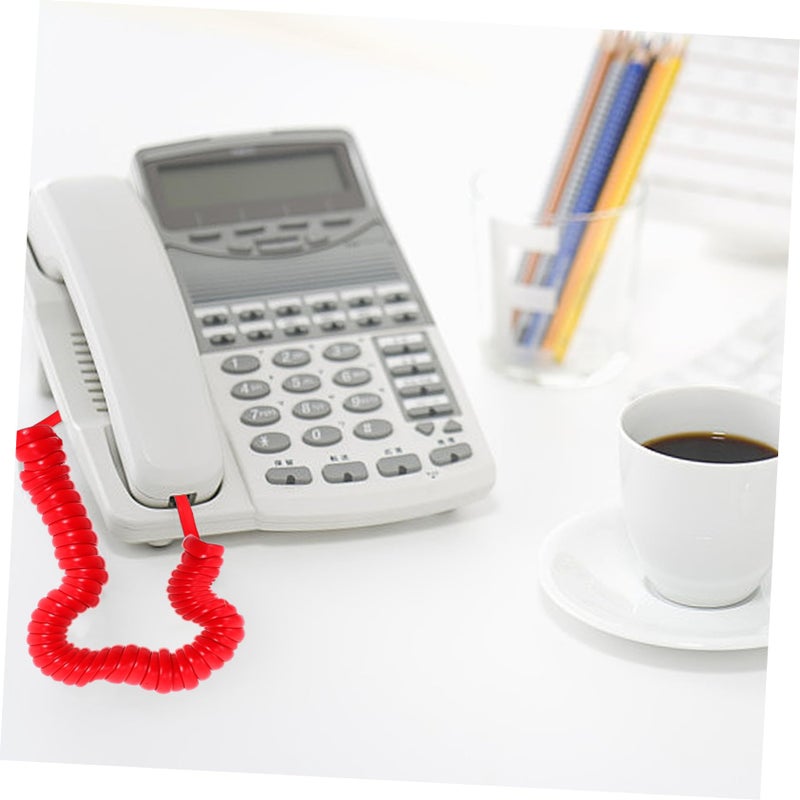 Durable Coiled Telephone Cord For Landline Phones Long Coil Installation Accessories - Image 5