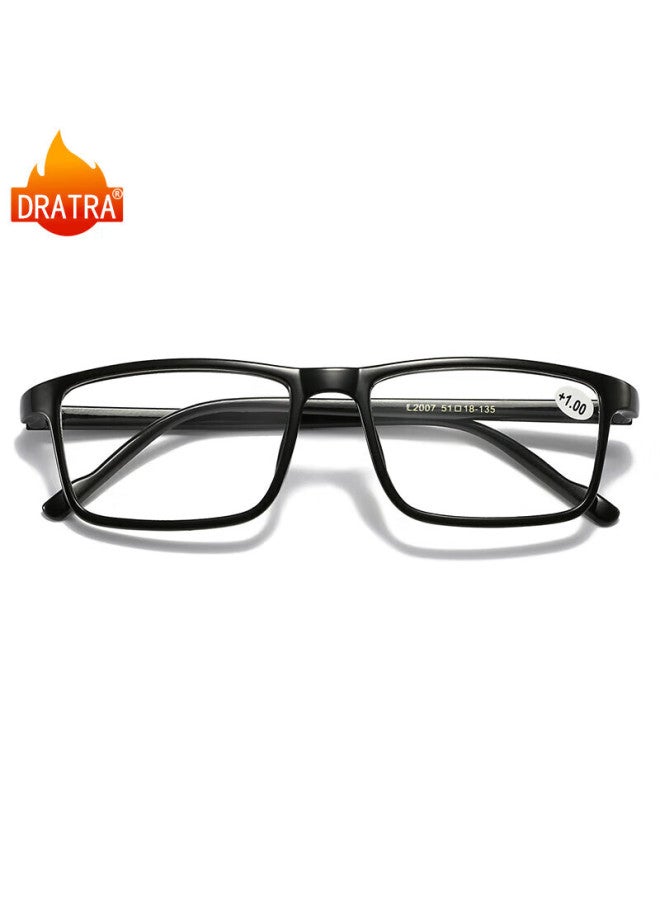 Dratra Clear Reading Gl, Classic Square Frame, Lightweight Elderly Eyewear, Uni, Fashionable, Ultra-light And Portable